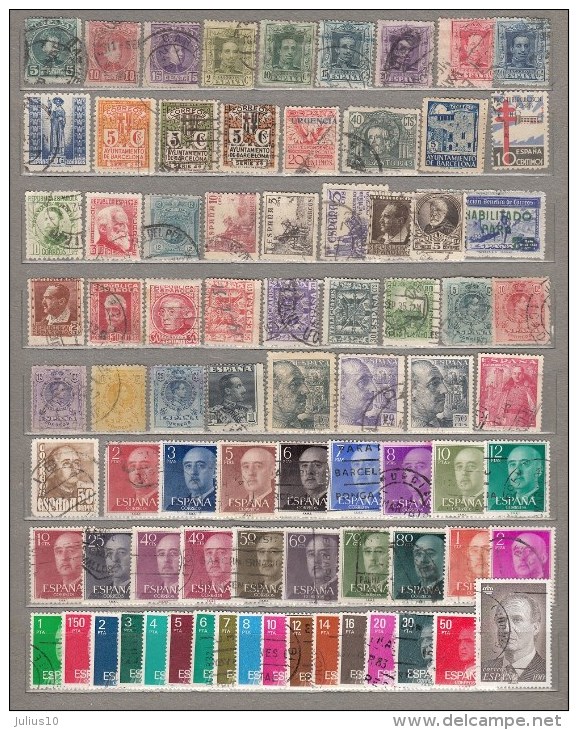 SPAIN ESPANA Old Used Gestempelt (o) Stamps Lot #17322 - Collections