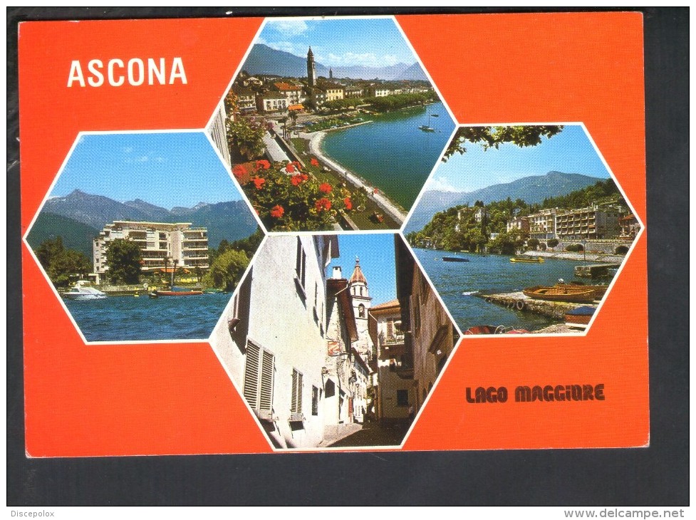 L1120 Annullo A Targa Storia Postale: Anno Europeo Jean Monnet ( Centenario ) Su Card Ascona, Lago Maggiore - Lettres & Documents