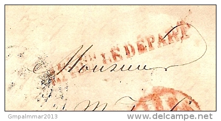 Voorloper Verstuurd Te LIEGE / LUIK Dd. 20/12/1847 Naar CHAUDFONTAINE, Firma Logo PERARD DU VIVE En APRES LE DEPART  ! - 1830-1849 (Belgique Indépendante)