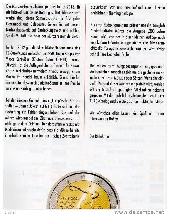 EURO-Katalog Deutschland Und €-Länder 2014 New 10€ Münzen Für Numis-Briefe/Numisblätter+Banknoten ISBN 978-3-00-000695-1 - Collections