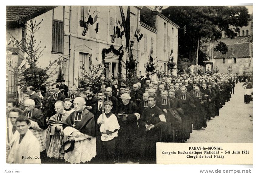 71  PARAY LE MONIAL  -  CONGRES EUCHARISTIQUE NATIONAL 5-8 JUIN 1921 - Paray Le Monial