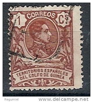 Guinea U 059 (o) Alfonso XIII. 1909 - Guinée Espagnole