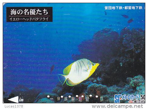 JAPON / TITRE DE TRANSPORT TOKYO / - Poissons