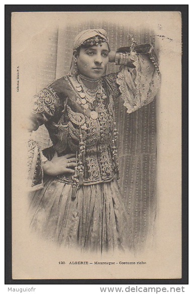 DF / ALGERIE / FEMME MAURESQUE PORTANT UN RICHE COSTUME / CIRCULÉE EN 1904 - Women