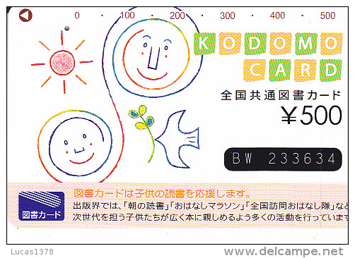 JAPON / TITRE DE TRANSPORT TOKYO / KODOMO CARD - Spelletjes