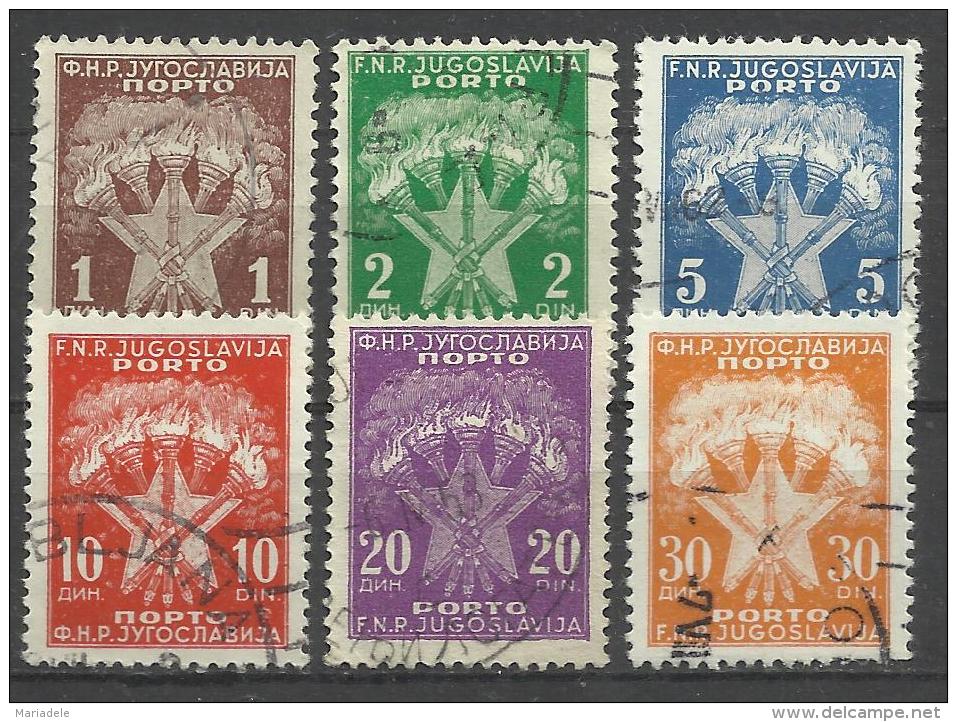 Jugoslavia 1962, Segnatasse (o), 6 Valori - Used Stamps