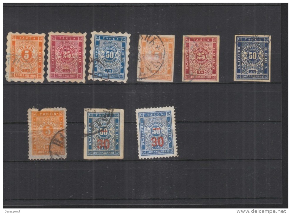 Lot Bulgaria Tax - Timbres-taxe