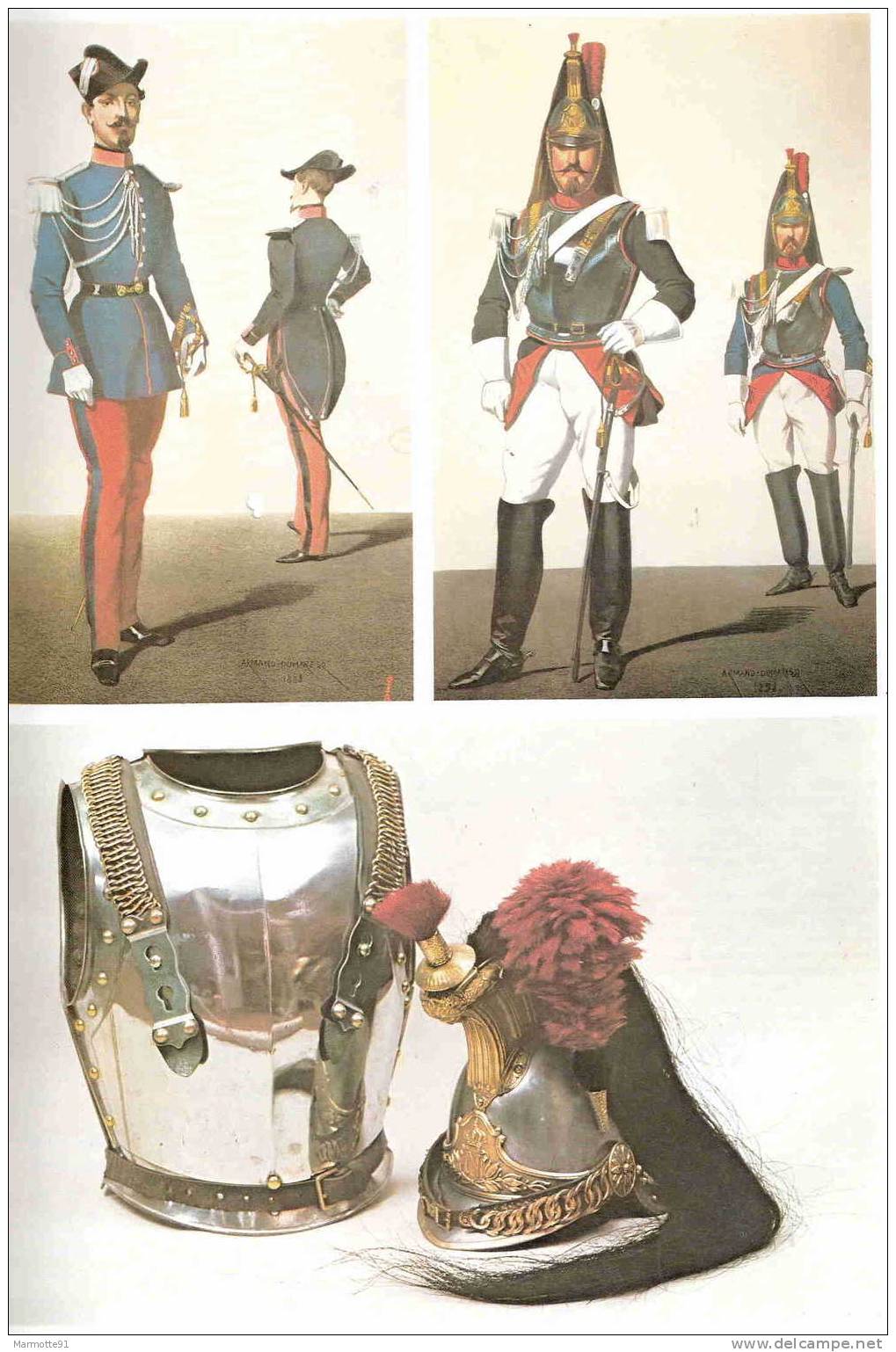 HISTORIQUE LES CUIRASSIERS 1845 1918 CAVALERIE UNIFORME CASQUE CUIRASSE SABRE EMPIRE GUERRE 1870 1914 - French