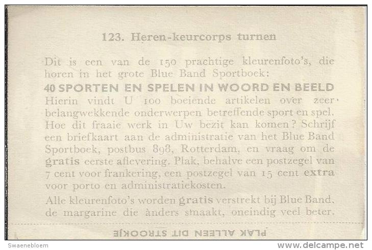 0123. Heren Keurkorps Turnen - Blue Band. Sportboek: 40 Sporten In Woord En Beeld. - Andere & Zonder Classificatie