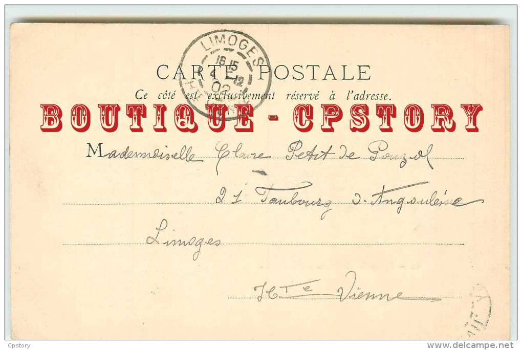 ACHAT IMMEDIAT < HIPPOMOBILE < VOITURE à Cheval - Attelage à L´église De St Germain - Cliché Précurseur 1900 Dos Scan - Taxis & Fiacres