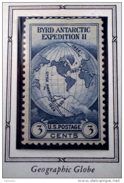 UNITED STATES USA BYRD ANTARCTIC GEOGRAPHIC GLOBE  3 C  1933  MNH - Ongebruikt
