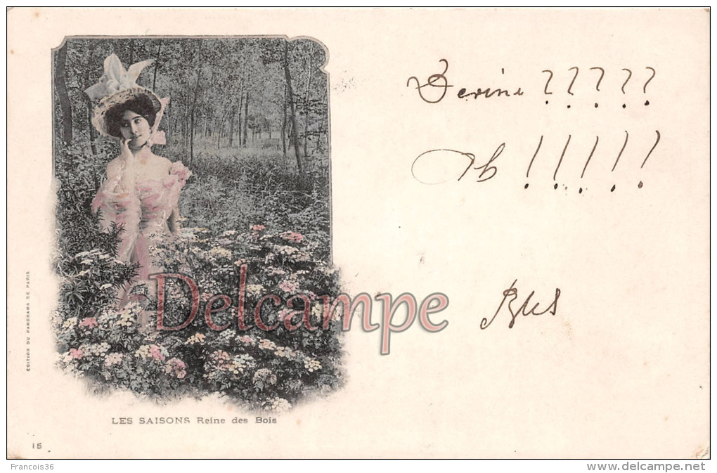 CPA Fantaisie Jolie Fille / Frau / Lady  - Les Saisons Reine Des Bois - Jeune Femme - Cute Pretty Young French Woman - Donne