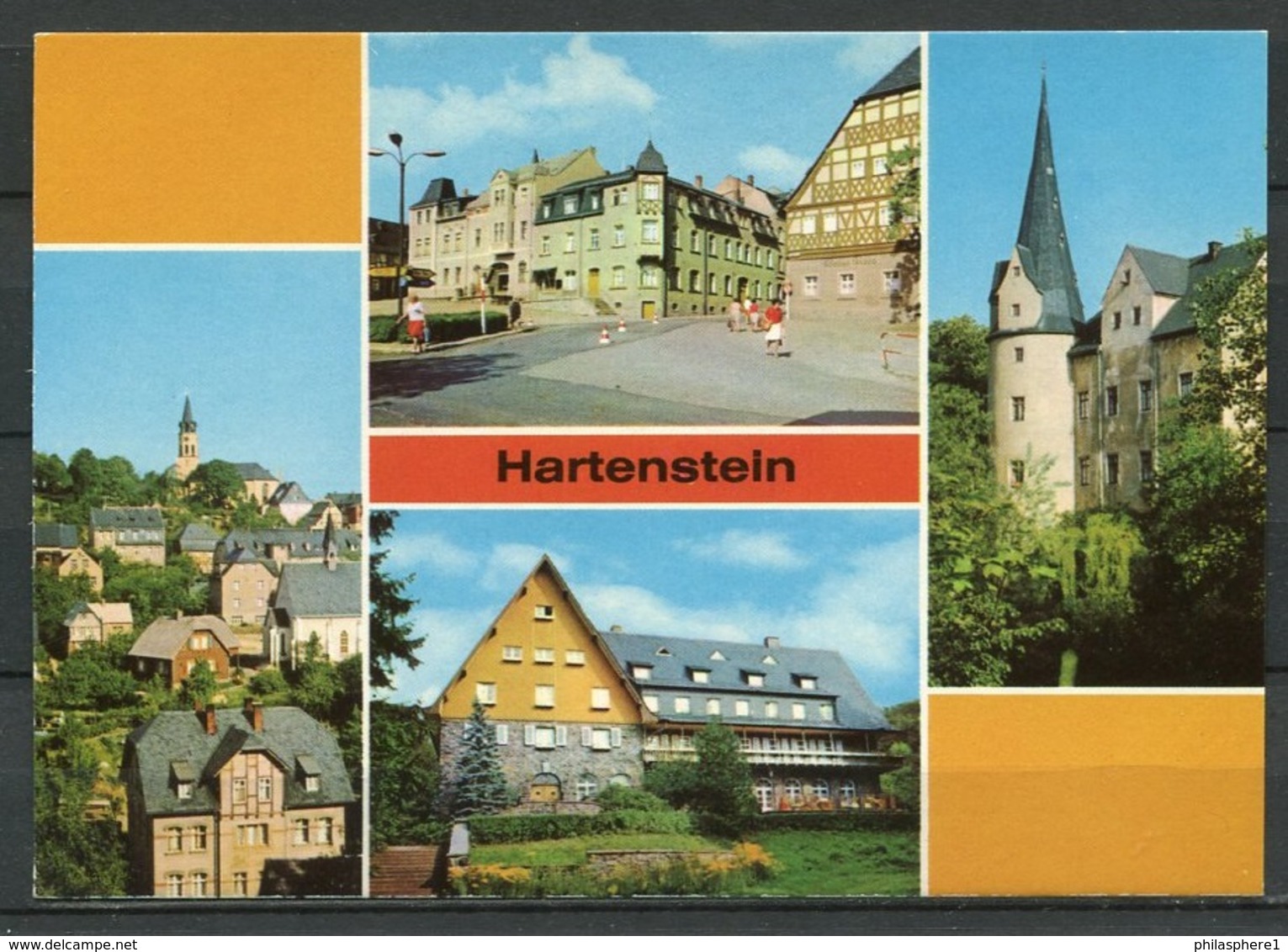 (0588) Hartenstein/ Mehrbildkarte - N. Gel. - DDR - Bild Und Heimat  A1/613/84  01 14 0360/21 - Hartenstein
