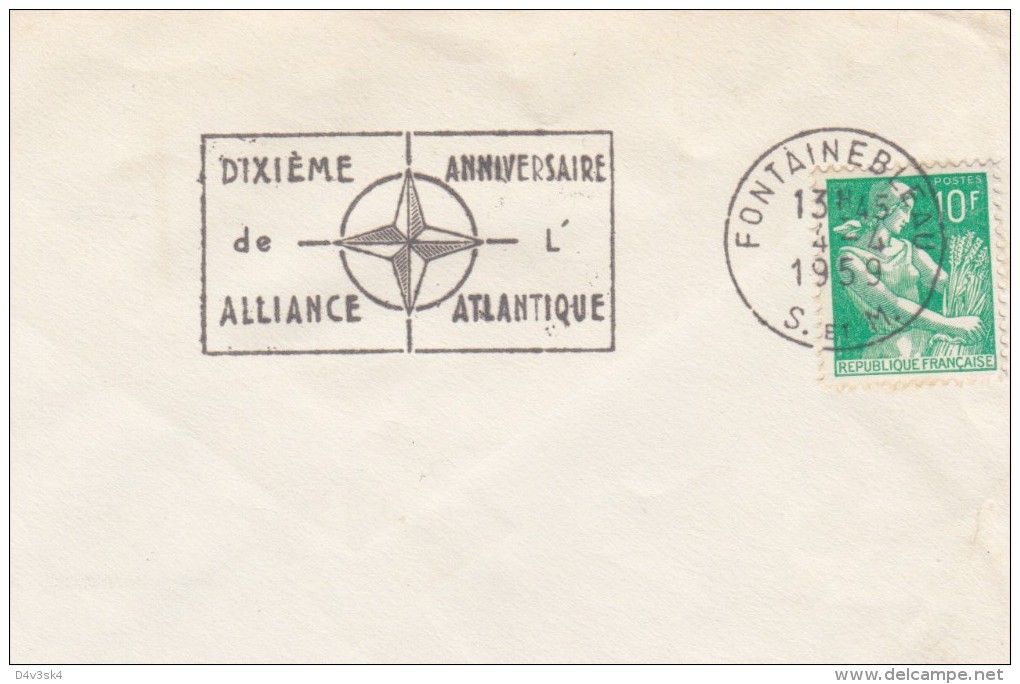 1959 France Fontainebleau NATO North Atlantic Treaty Organization OTAN Organisation Du Traité De L´Atlantique Nord - NATO