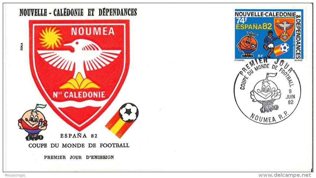 FDC Nouvelle Calédonie Et Dépendances - Coupe Du Monde De Football - Espagne - 1982 - FDC