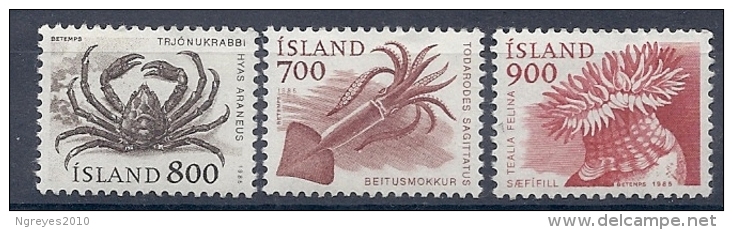 140010449  ISLANDA  YVERT  Nº  589/91  **/MNH - Neufs