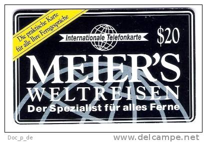 Deutschland - Prepaid Card - Meier`s Weltreisen - $20 - [2] Mobile Phones, Refills And Prepaid Cards