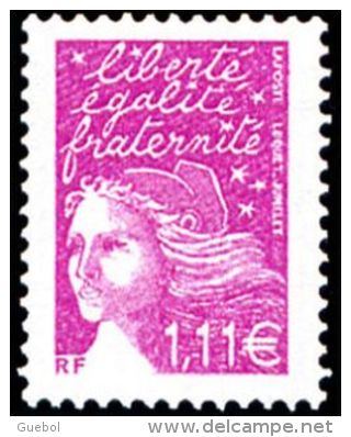 France Marianne Du 14 Juillet N° 3574 ** Luquet Le 1.11 Lilas - 1997-2004 Marianne Van De 14de Juli