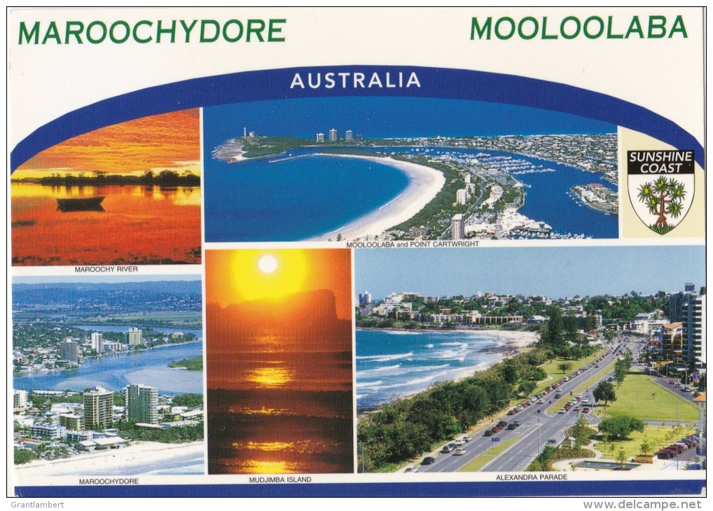 Maroochydore &amp; Mooloolaba, Sunshine Coast, QLD -  South Pacific Images 1100 Used - Sunshine Coast