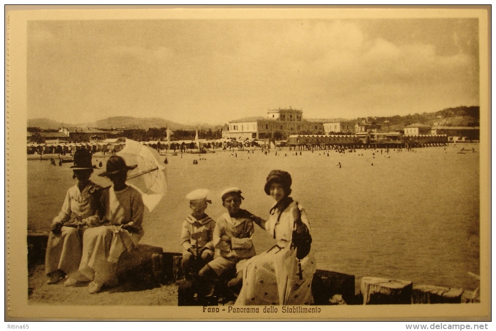 N. 40 !!! FANO PANORAMA DELLO STABILIMENTO !!! - Fano