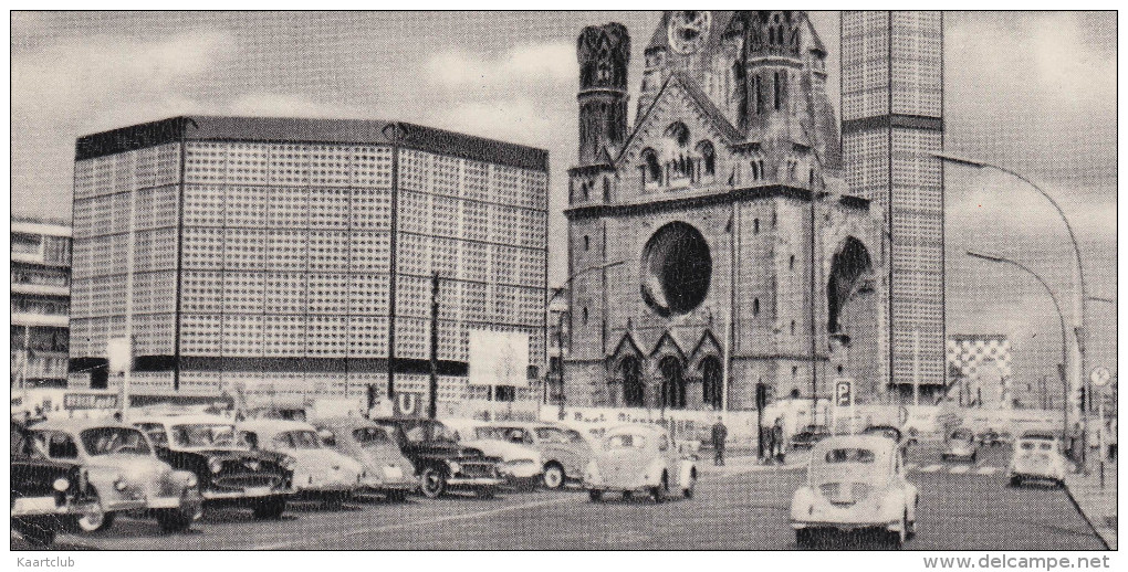 Berlin: RENAULT 4 CV & FREGATE, VW KÄFER/COX, FORD TAUNUS P1 15M, VOLVO PV 444/544, FIAT 600 - Gedächtniskirche - Voitures De Tourisme