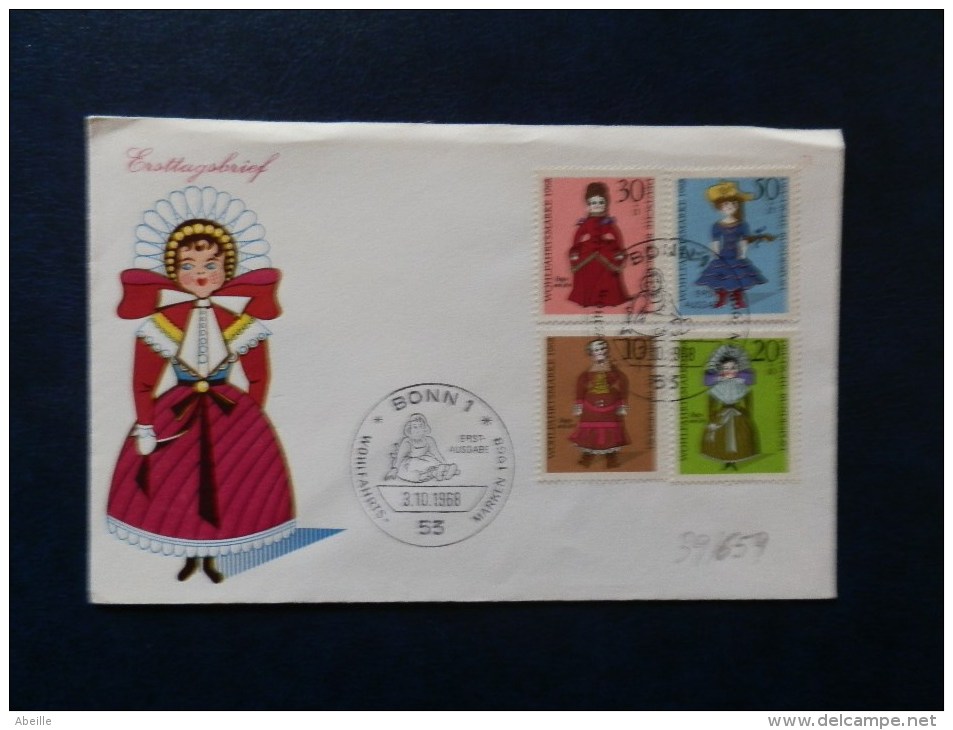 39/659    FDC.  ALLEMAGNE - Poupées