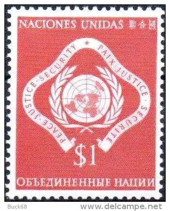 ONU UNO NEW YORK ** MNH Poste  11 Le Monde Uni Globe - Neufs