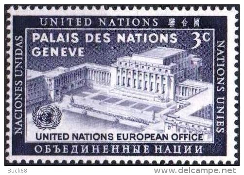 ONU UNO NEW YORK ** MNH Poste  25 Palais Des Nations Unies Genève (CV 12,25 €) - Unused Stamps