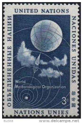 ONU UNO NEW YORK ** MNH Poste  48 Ballon Sonde Météorologie - Nuovi