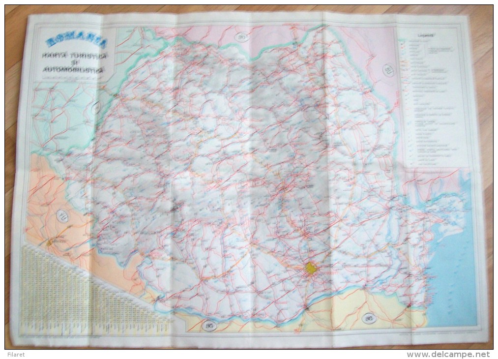 ROMANIA-TOURISTIC MAP - Autres & Non Classés