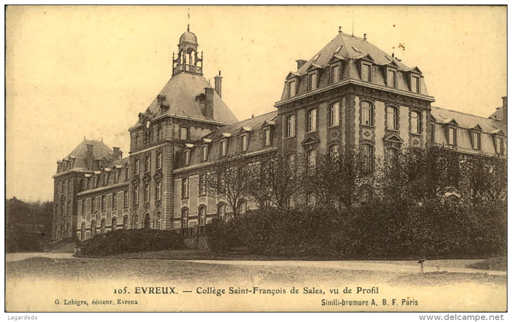 105 EVREUX COLLEGE SAINT FRANCOIS DE SALES VU DE PROFIL - Evreux