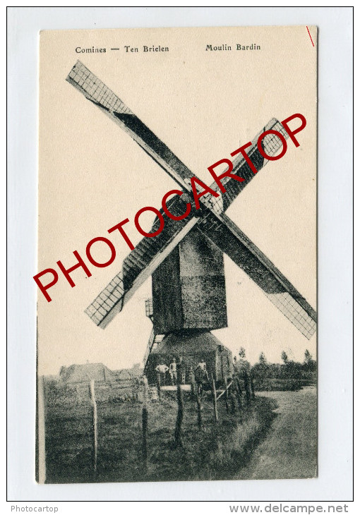 MOULIN A VENT-WINDMUEHLE-COMINES-TEN BRIELEN-KOMEN-periode Guerre-14-18-1WK-BELGIEN-FRANCE-59- - Comines-Warneton - Komen-Waasten