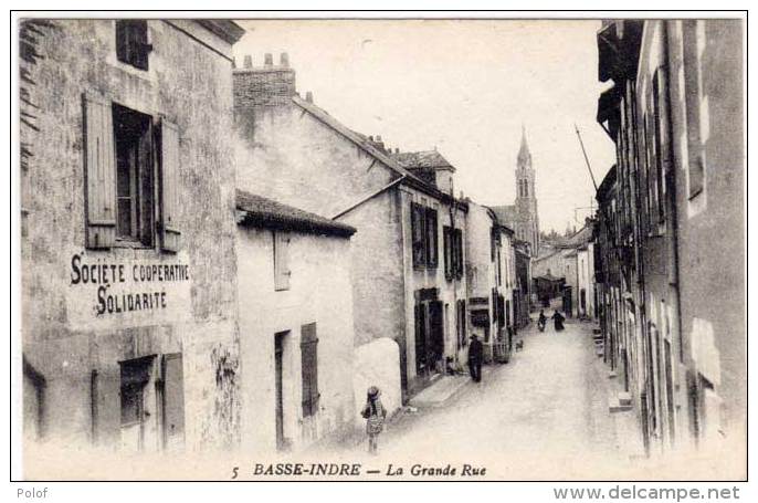 BASSE INDRE - La Grande Rue - Société Coopérative Solidarité   (63536) - Basse-Indre