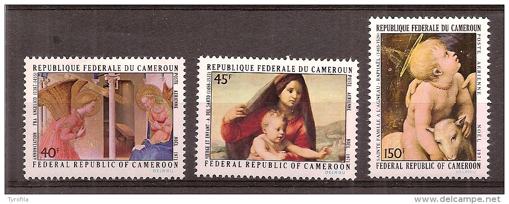 Kameroen     Y/T    Luchtpost   193 / 195     (X)     Kerstmis 1971 - Camerun (1960-...)