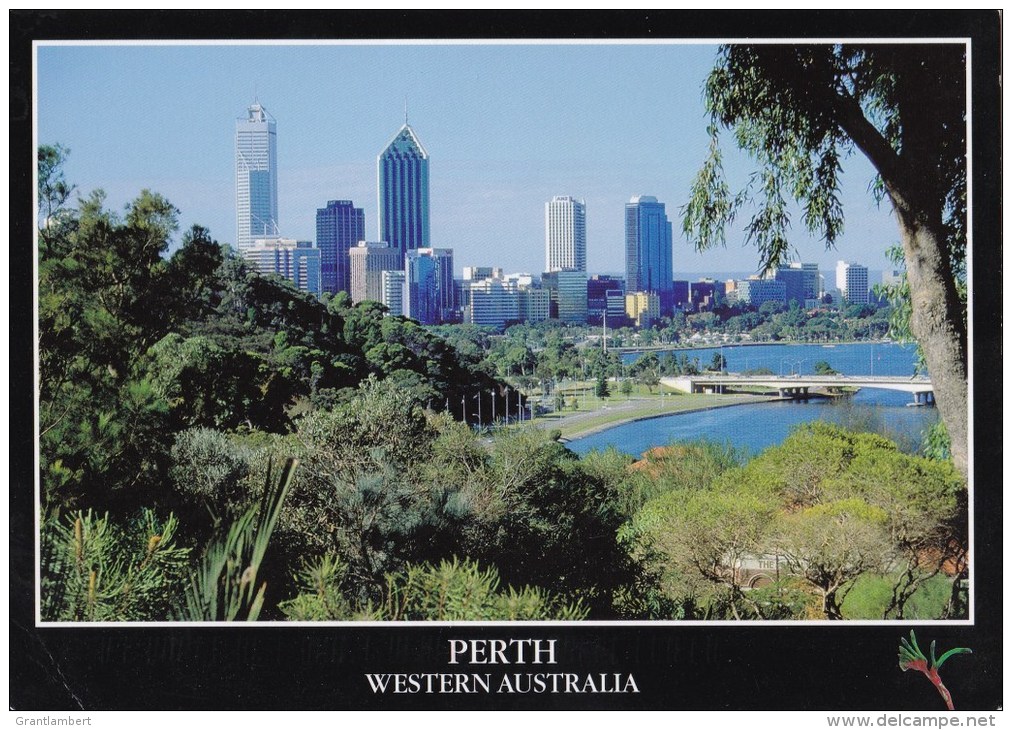 Perth Viewed From King's Park - Photo Cards 01015A Posted 2003 - Perth