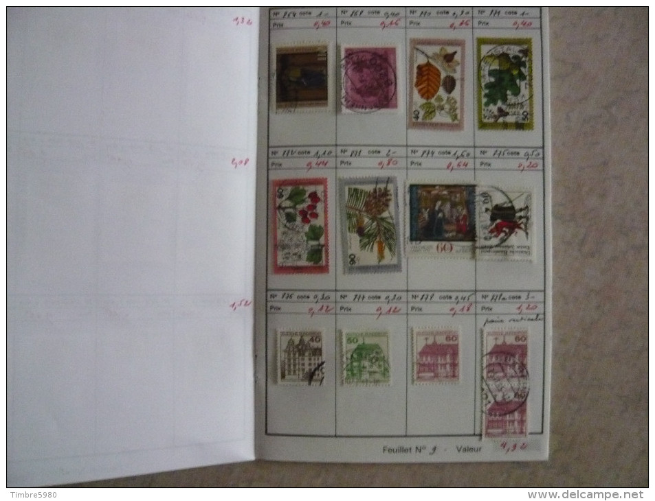 COLLECTION  ALLEMAGNE FEDERALE 242 TIMBRES OBLITERES