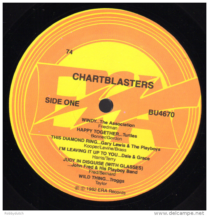 * LP *  CHARTBLASTERS #1  (HITS OF THE 60'S) - ASSOCIATION / TURTLES / TROGGS A.o. (USA 1982 EX-!!!) - Compilaties