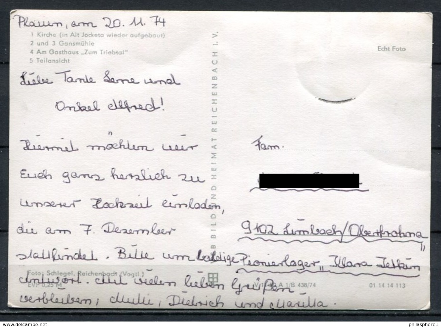 (0696) Pöhl Um 1958/ Mehrbildkarte S/w - Gel. 1974 - DDR - Bild Und Heimat  438/74  01 14 14 113 - Poehl