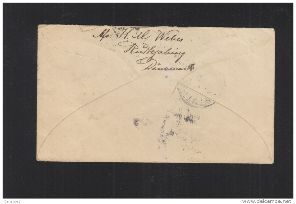 Dänemark Umschlag Mit ZuF 1895 - Briefe U. Dokumente