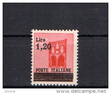 1945 LUOGOTENENZA MONUMENTI DISTRUTTI SOPRASTAMPATO, 1,20 Lire NUOVO MNH** - Neufs
