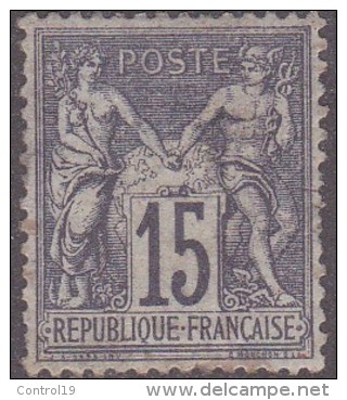 N 66  15C GRIS NEUF* - B/TB - 1876-1878 Sage (Type I)