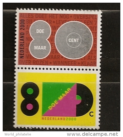 Pays-Bas Nederland 2000 N° 1775 / 6 ** Timbres, Surprise, Musique, Pop, Doe Maar, CD, Disque, Vinyle, Compact Disque - Unused Stamps