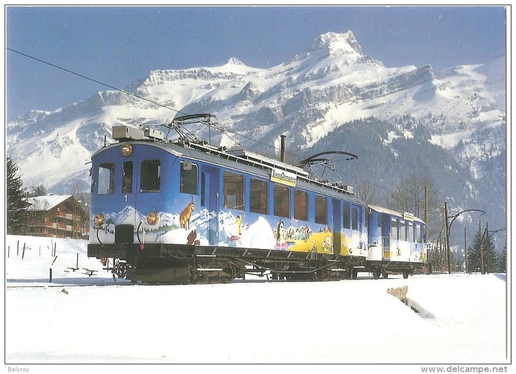 TRAIN Suisse - EISENBAHN Schweiz - AIGLE SÉPEY DIABLERETS - "Le Trans Ormonan" - Autorail, Tramway - Photo M. Fornerod - Trains