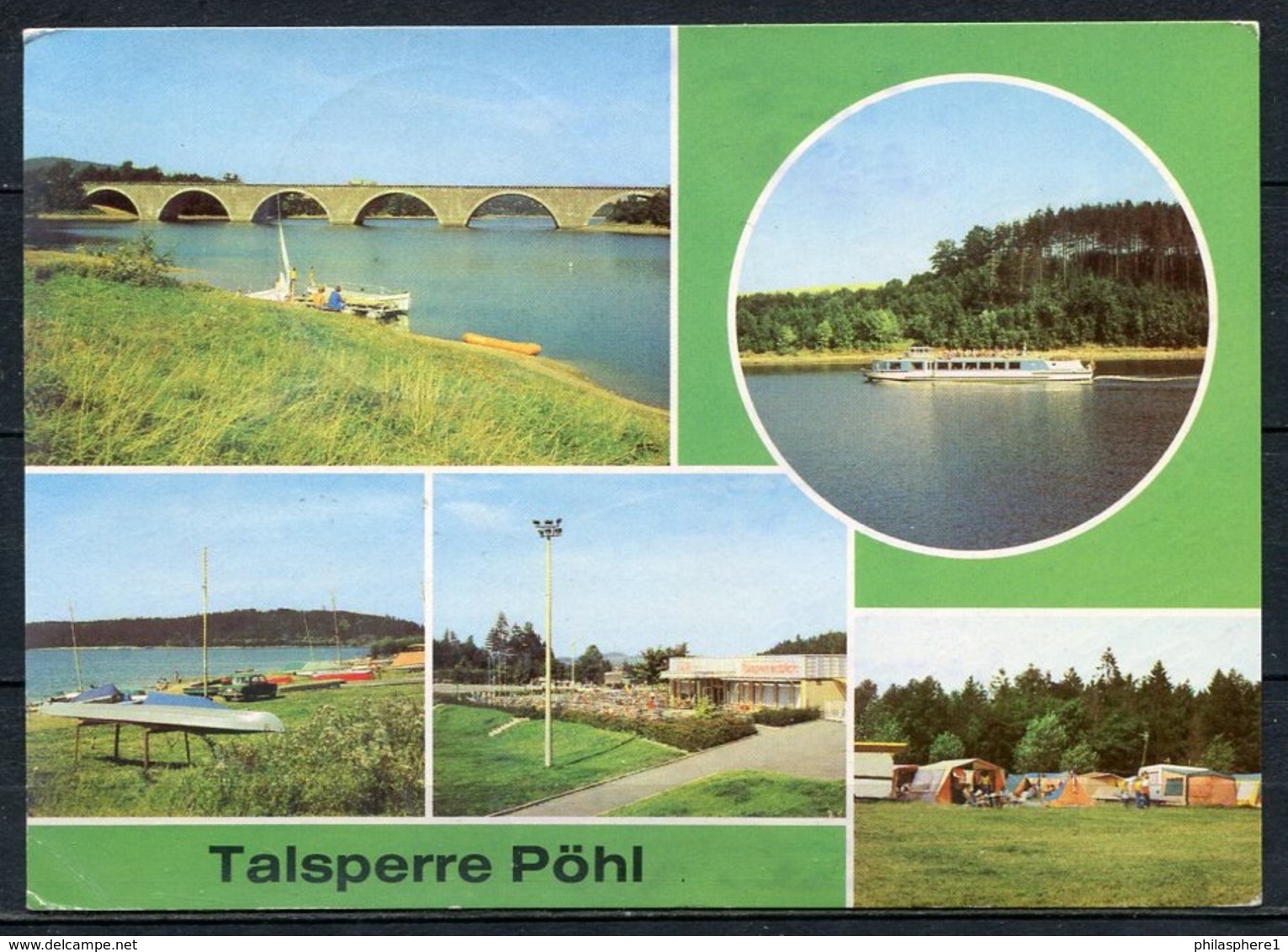 (0704) Talsperre Pöhl/ Mehrbildkarte - Gel. - DDR - Bild Und Heimat  A1/359/81  01 14 0552 - Poehl