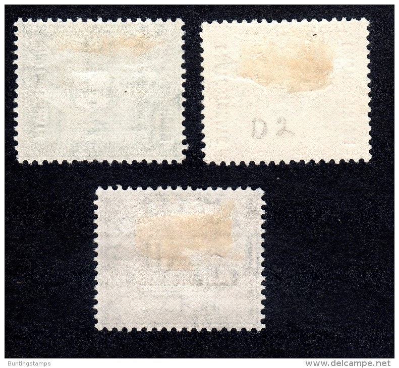 Bechuanaland Protectorate   1926  Postage Due   SGD1-D3    Set Of 3     Lightly Mounted Mint - 1885-1964 Protectoraat Van Bechuanaland