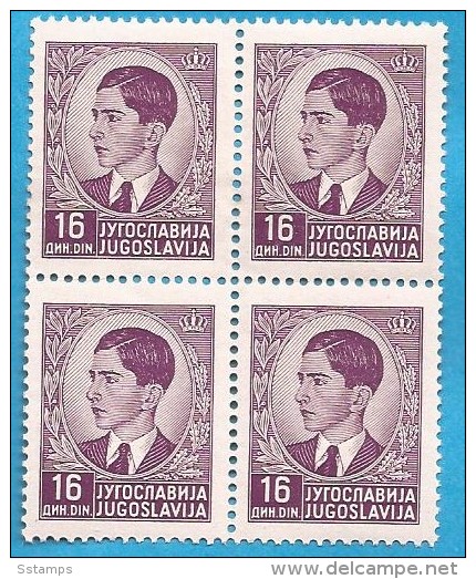 1939 293-07 JUGOSLAVIJA KING PETAR II FREIMARKEN MNH - Unused Stamps