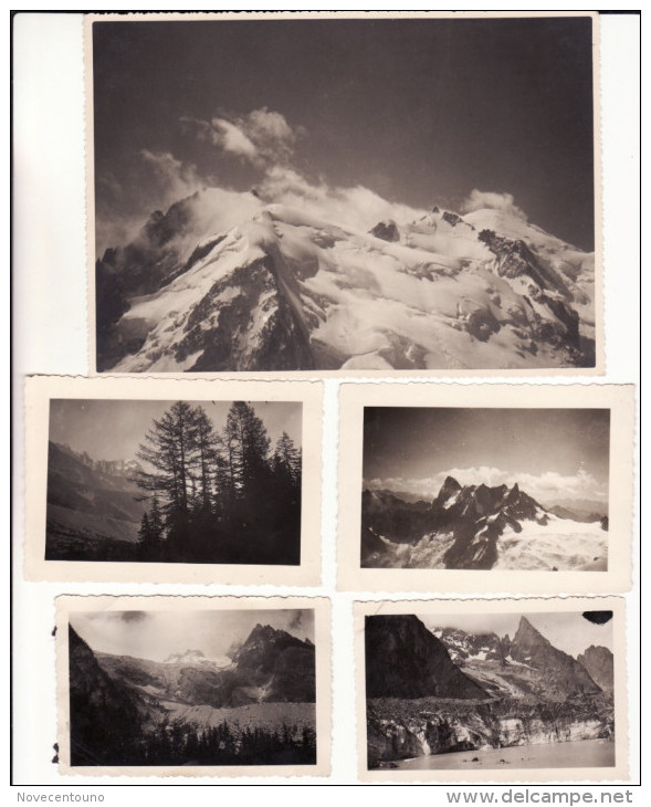 Valle D'Aosta	 - Courmayeur -	Monte Bianco - Lotto Di N. 50  Foto  - Anni '40  - Formati Vari - Aosta