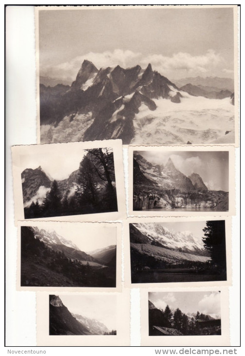 Valle D'Aosta	 - Courmayeur -	Monte Bianco - Lotto Di N. 50  Foto  - Anni '40  - Formati Vari - Aosta