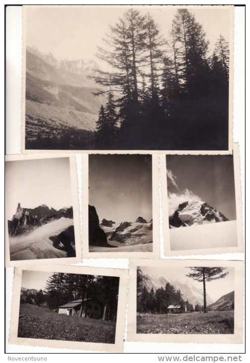 Valle D'Aosta	 - Courmayeur -	Monte Bianco - Lotto Di N. 50  Foto  - Anni '40  - Formati Vari - Aosta