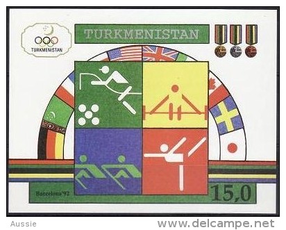 Turkmenistan 1992 Yvertn° Bloc 2 Michel Block 2 *** MNH Cote 7,00 Euro Sport - Turkménistan